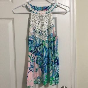 EUC XS Lilly Pulitzer Donna Halter Top